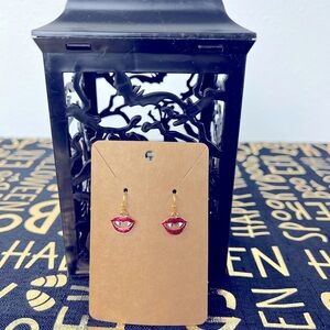 Halloween Earrings - Vampire Lips